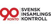 Logotyp för 90-konto, med texten Svensk insamlingskontroll.